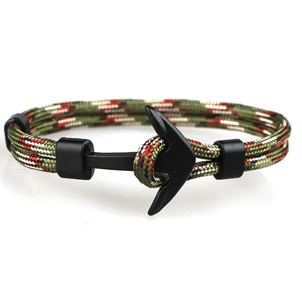 New Anchor Style Red Rope Bracelet Milan Line Ocean Series Lovers Red Rope Country Fashionable Student Hand Bracelet