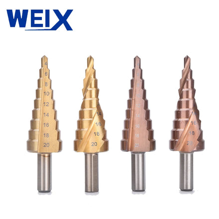 Hot Sale Metal Drilling Hss Titanium-Coated Ladder Step Drill Bits