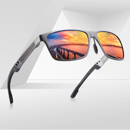 Men Aluminum Magnesium Top Quality Sunglasses Carbon Fiber Sun Glasses Luxury Polarized Sunglasses