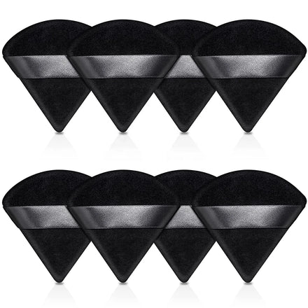 Custom Logo Cosmetic Foundation Sponge Makeup Puff Soft Triangle Powder Puff Velour Face Loose Powder Sponge Puff