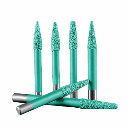 Carbide Spiral Stone Engraving Router Bits for CNC Granite Carving H6 Precision 6-20mm Diameter Milling Cutters