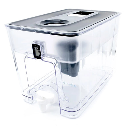 Large 40 Cup Water Filter Pitcher 2.5 Gallons Filtered Dispenser for Countertop or Fridge