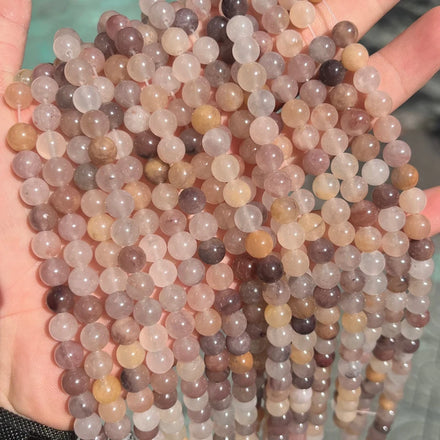 Wholesale Purple Lilac Stone Beads 6mm 8mm 10mm Round Real Natural Violet Stone Beads for Jewelry Making