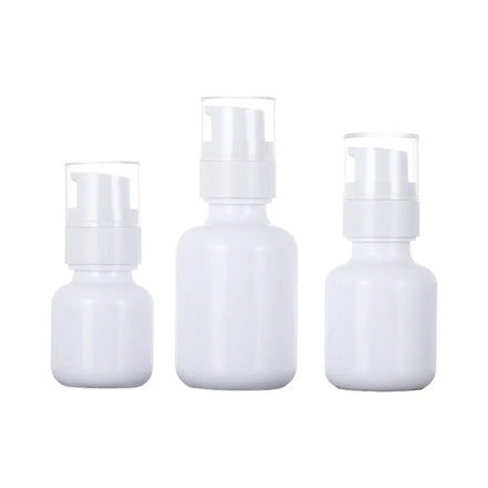Wholesale Empty Airless Vacuum Cosmetic Bottle 40ml 60ml 100ml White Plastic Serum Lotion Container for Skin Care Packaging
