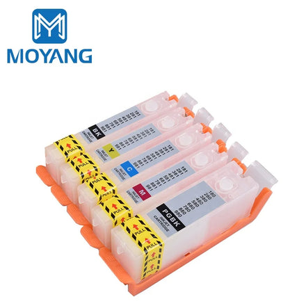 MoYang Refillable Ink Cartridge Compatible for CANON PGI-280 CLI-281 PIXMA TS702 TR7520 TR8520 Printer Refill with ARC Chip