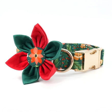 Custom Design Female Girl Dog Collars Pet Tie Luxury Pet Collar Fashion Flower Bow Tie Adjustable Dog Collar for Puppy Dog