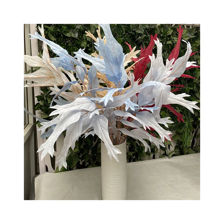 Dried Flowers Artificial Autumn Leaves Artificial Decoration Mariage Lotus Leaf