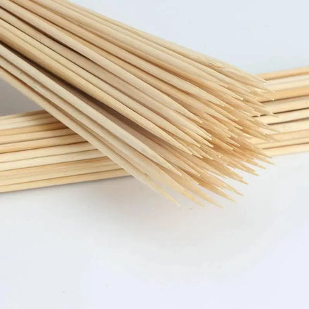 Wholesale Eco-Friendly Bamboo Stick 6mm 40cm Tool Sets for BBQ Camping Picnic Roast Beef and Mutton Kebab Skewer