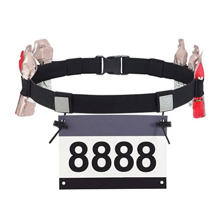 ZJFIT Custom Colorful Adjustable Marathon Race Number Belt Elastic Polyester Material for Outdoor Running Cycling Triathlon