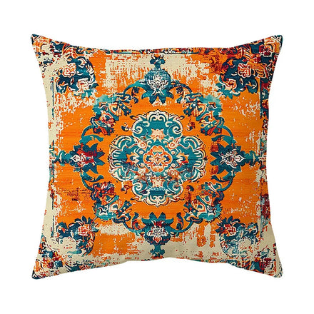 Amity Morocco Printing Style Home Decorative Pillow Cover Mandala Medallion Ethic Square Pillow Case Sofa Bedroom Cushion Cover