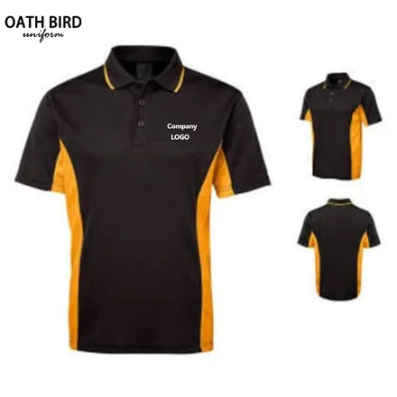 Custom Embroidery Logo Anti-Wrinkle Print for Shirt OEM Cotton/Polyester Knitted Fabric Men's Formal Company Uniform for