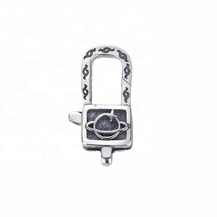 Oxidized Sterling Silver the Planet Star Space Snap Clasps Lobster Findings Clasp Lock for DIY Designer