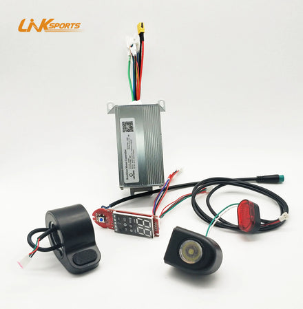 HT-T4 8.5'' Electric Scooter Spare Parts Set Controller Rear & Front Light Throttle & APP Function Display for Kick Scooters