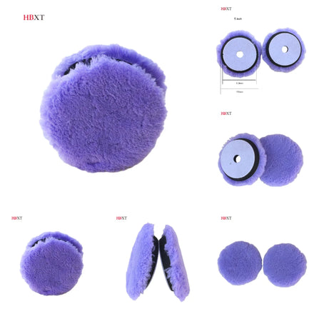 5 '' 6'' 7'' Purple Long Wool Pile Polishing Pad Wool Foam Buffing Pad Polish Pad Korea Car Care