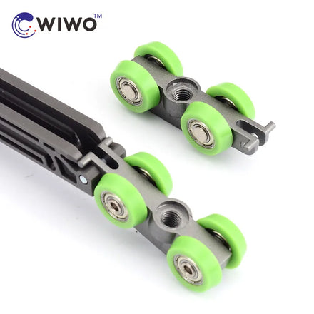Modern Bathroom Sliding Cabinet Sliding Door Roller Fittings with Satin Nickel Finish for Sliding Closet Door Roller