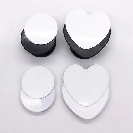 New Sublimation Blank Plastic Phone Holder with Metal Insert Heat Transfer Phone and Tablet Holder Sublimation Phone Grips