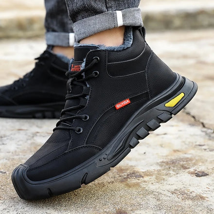 GUYISA Winter Safety Boots Outdoor Operation Waterproof Steel Toe Safety Boots
