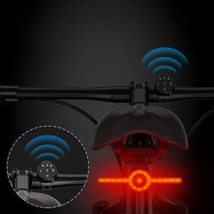 2026 New Intelligent Remote Control Bicycle Light Steering Light Mountain LED Warning Safety Tail Light Bicycle Accessories