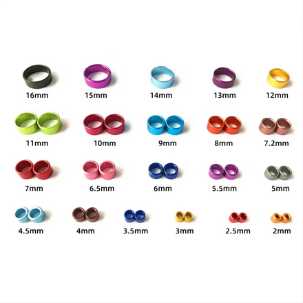 2022 Customized Professional Racing 8mm Pigeon Leg Bands High Quality Closed Aluminum Bird Rings