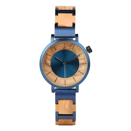 OEM Classic Quartz Minimalist Wooden Watches Vintage 316L Stainless Steel 2 Years CE ROHS Certification Miyota for Couples Men