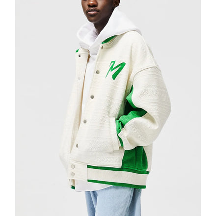 Streetwear Jacket Men Heavyweight 500 Gsm Outdoor Jacket Custom Baseball Embroidered Jackets