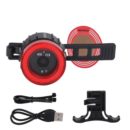 IRONDONKEY USB Charging LED Tail Lights Intellint Sensing Brake Lights Mountain Rear Bicycle Lights Night Riding
