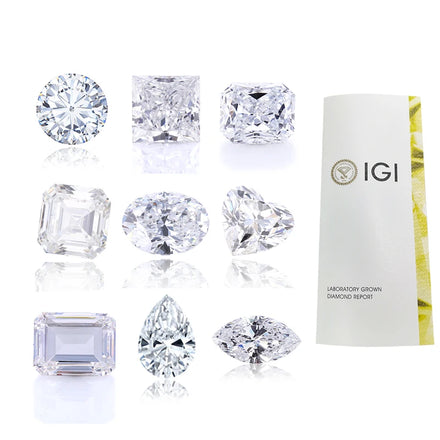 Starsgem IGI Loose Diamond 1 Carat Fancy Shape Lab Created Stone 1 Ct HPHT CVD Rough Diamond