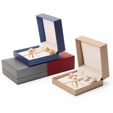 Luxury PU Leather Storage Case Organizer Gift Jewellery Box Packaging for Earrings Rings Pendant Necklaces Jewelry Sets