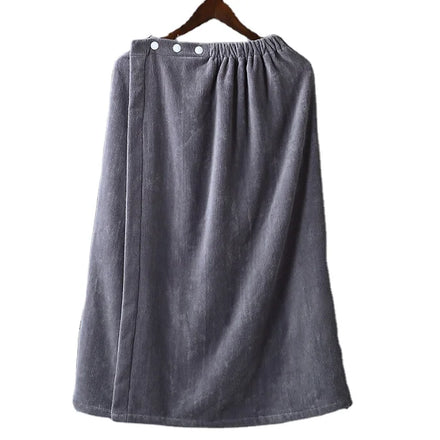 Terry Womens Spa Wrap - 100% Cotton Spa Shower Bath and Gym Towel with Snaps