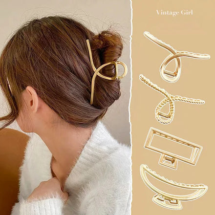 Women's Acetate Metal Shark Hair Claw Clip for Daily Use Wholesale Girls Bath Headdress Hair Decorations