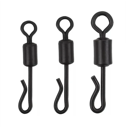 1000 Piece 4# 5# 7# Carp Fishing Swivels Quick Change Stainless Steel for Carp Fishing Rig Fishing Accessories Terminal Tackle