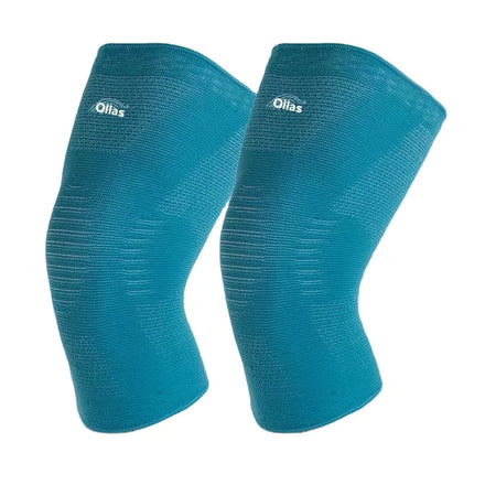 Hx044 OLLAS Custom Nylon Knee Sleeve Knee Brace Knee Support Eco-friendly Customized Logo Sport Protector