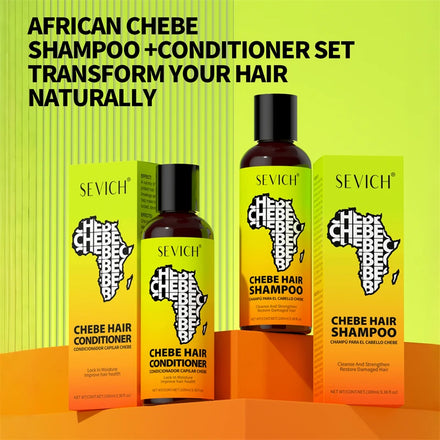 Private Label Chebe Hair Growth Shampoo Anti Hair Loss Organic Shampoo and Conditioner Set