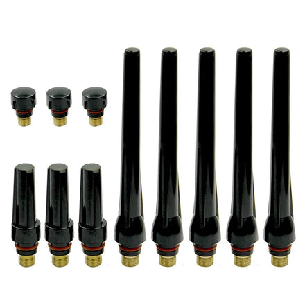 WSD Tig Torch Consumables Back Cap Set 11pcs 57Y02 57Y03 57Y04 for WP17/WP18/WP26 Essential Welding & Soldering Accessories