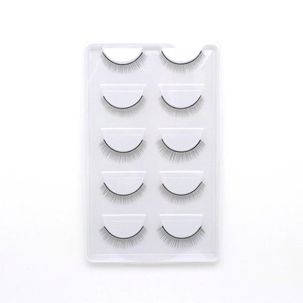 056# 5 Pairs/set False Eyelashes Handmade Training Lashes for Beginners Eyelash Extensions Beauty Salon Student Practice