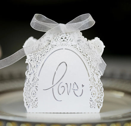 CSMD China Suppliers European Style Wholesale Online Hot Sale Hollow Out Cheap Price Ivory Souvenirs Gift Box for Wedding Party
