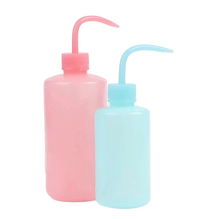 500ml Eyelash Extension Clean Washing Bottle Clear Plastic Blow Wash Bottle Tattoo Wash Squeeze Laboratory Measuring Bottle