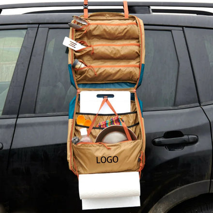 Camping Hanging Storage Bag Organizer for Travel Home Office Picnic Waterproof Hanging One-Piece Outdoor BBQ Foldable Cargo Bag