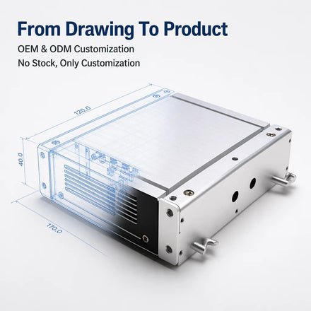 TZR Custom Aluminum Alloy Electronic Enclosures Precision Machined for Industrial Communication Equipment OEM/ODM