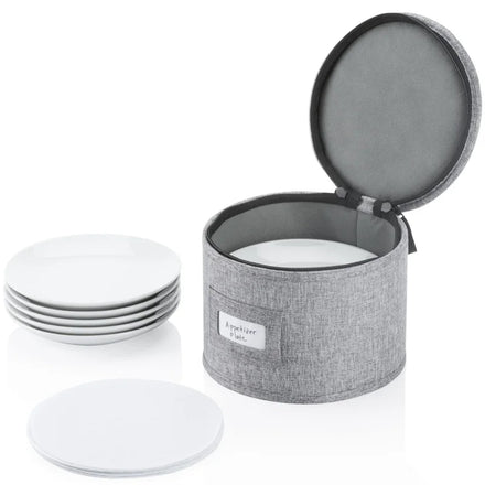 Stackable Cutlery Plate Storage Organizer Hard Shell Bowls Holds a Set of 12 Plates Multi Purpose Storage Container for Saucer