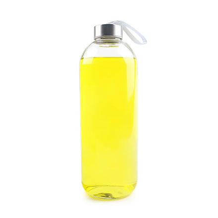 1L 1000ml Xuzhou Sports Travel Drinking Glass Sport Water Bottle With Stainless Steel Lid