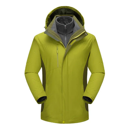Hot Selling Outdoor Fleece Men Waterproof Windproof Fashion Women Working Clothes Softshell 3-in-1 Autumn Ski Jacket Zipper