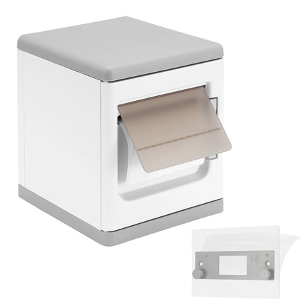Bathroom Toilet Paper Holder Waterproof Toilet Paper Holder with Storage Tissue Roll Holders Wall Mount for Kitchen Washroom