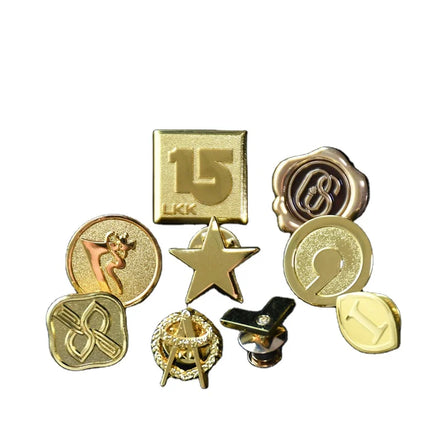 Factory Customized Gold-Plated UV Printing Stamping Technique Hollow Badge with Custom Color