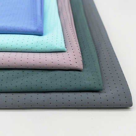 Nylon Spandex Breathable Hole Stretch Knit Underwear Sports Bra Lining Mesh Fabric