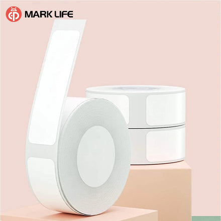 Marklife Customizable Size Direct Thermal Transfer Blank Label Roll Colorful Circle Self-Adhesive Packaging Labels