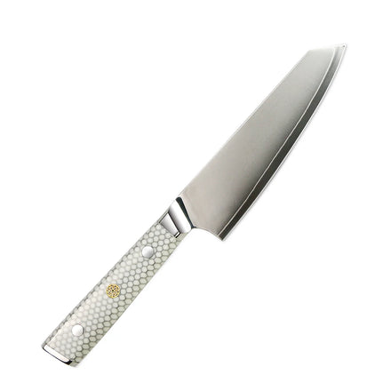 Amber White Honey Comb Resin High Carbon Steel Knife Small Knife Kitchen Knife