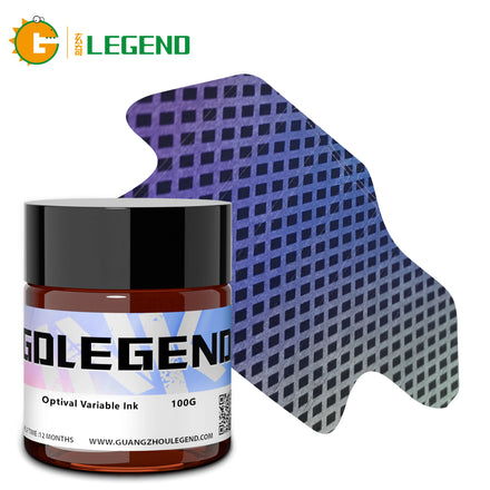 GDLEGEND Purple to Green Security Ink Optical Variable Color Shift Ink for Paper Labels Packaging Screen Printing