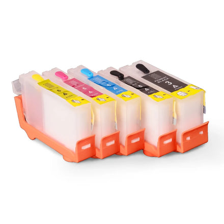 Ocbestjet PGI 570 CLI 571 XL Refillable Cartridges With Chip for Canon PIXMA MG5750 MG5751 MG5752 MG5753 MG6850 MG6851 Printers