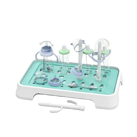 Sesame Detachable Plastic Bottles Storage Rack Easy Cleaning Cups Drying Rack With Tray